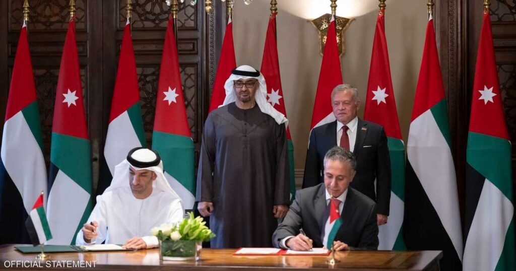 الإمارات والأردن يوقعان اتفاقية الشراكة الاقتصادية الشاملة