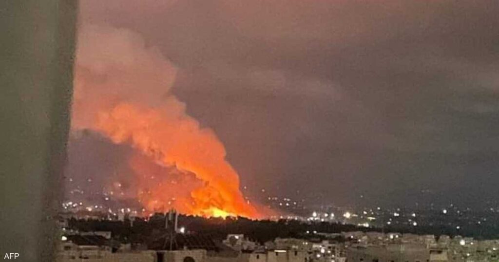 فيديو.. هجوم إسرائيلي يستهدف اللاذقية