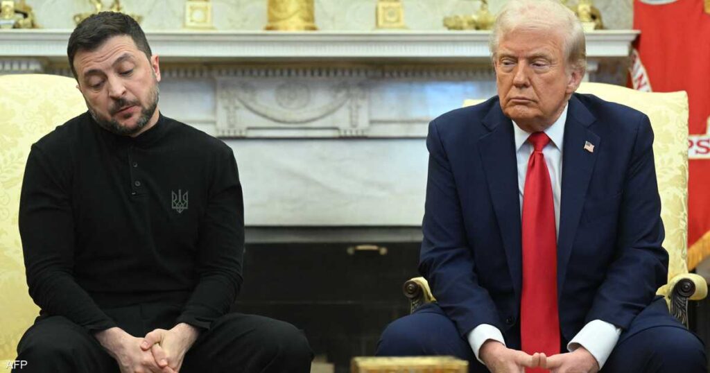 أول تصريح من ترامب وزيلينسكي بعد اللقاء.. "شهدنا قلة احترام"