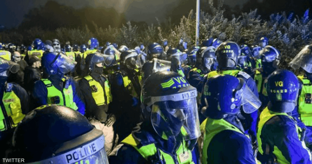 بريطانيا.. تظاهرة ضد الهجرة وسط إجراءات أمنية مشددة