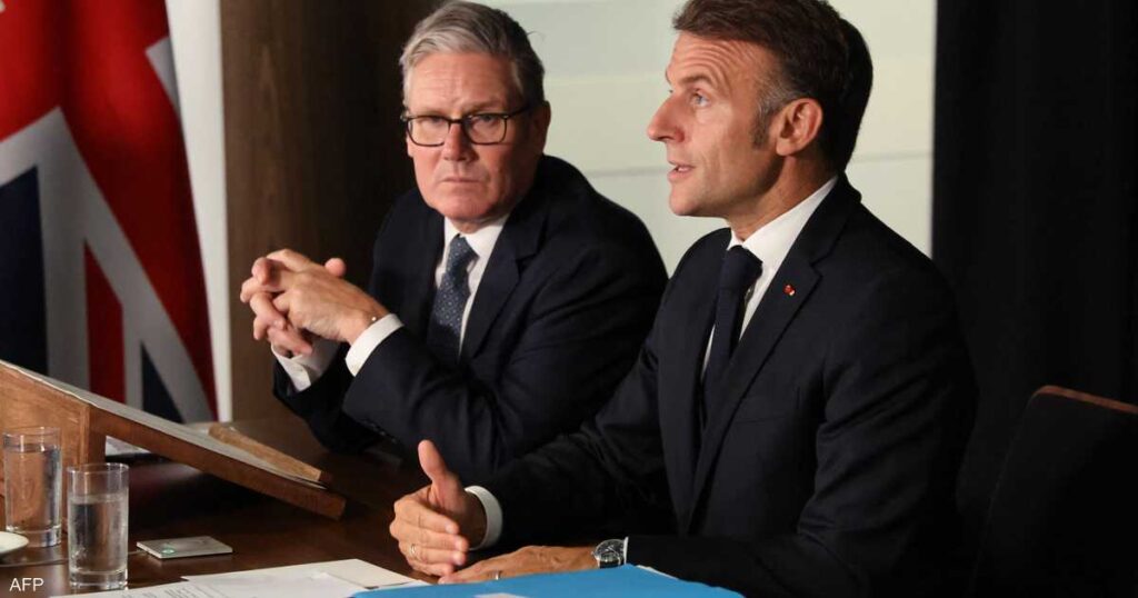 ماكرون يدعو إلى اعتراف مشترك بدولة فلسطين من باريس ولندن