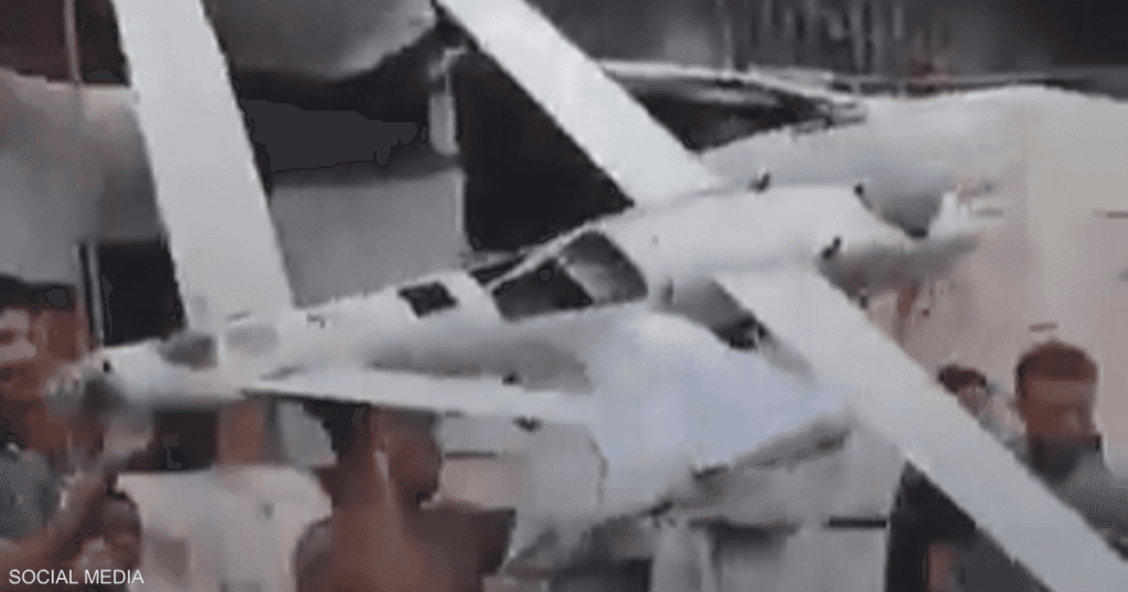 فيديو.. سقوط طائرة استطلاع إسرائيلية في غزة