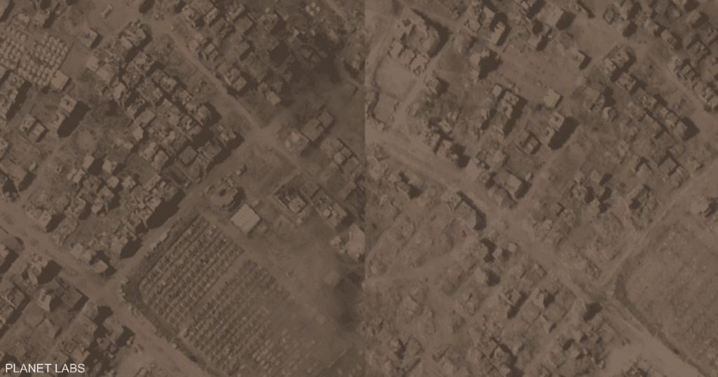 صور فضائية ت عرب90ما يحدث في غزة قبل "العملية الإسرائيلية"