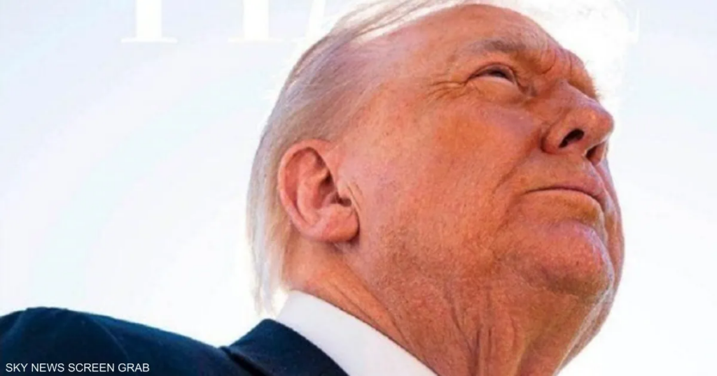 غلاف مجلة "تايم" يغضب ترامب.. شعر مختفي وتاج صغير عائم